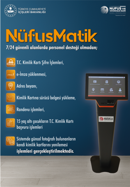 Nüfusmatik İle 7/24 Nüfus İşlemleri Artık Daha Kolay